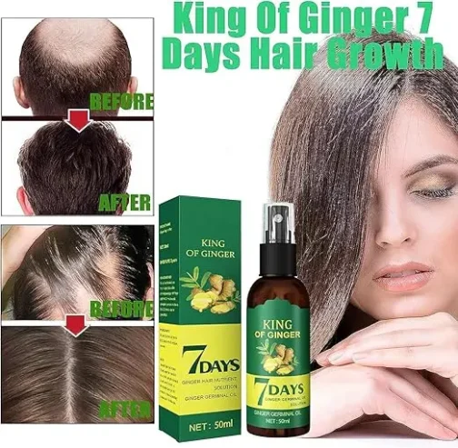 Масло од ѓумбир за раст на коса - 7days Ginger - Image 4